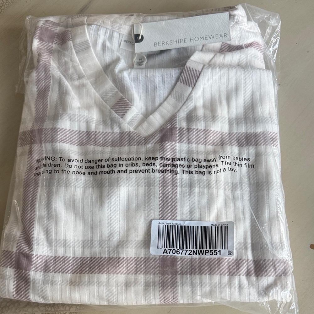 Berkshire Homewear Printed Hacci Jogger Lounge Set New Unopened